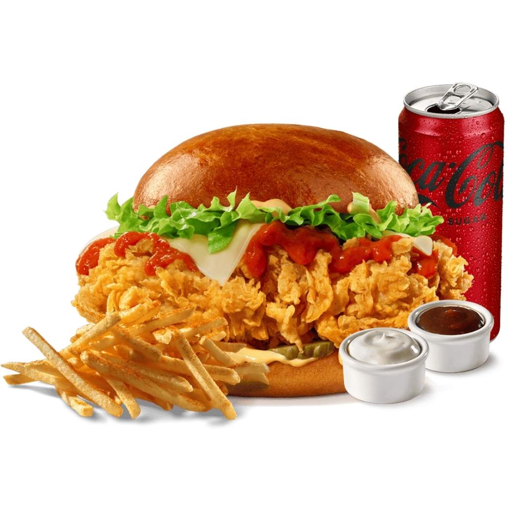 Cajun Ranchy Burger Menü